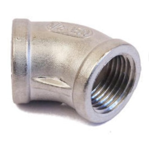 Stainless 45° Threaded Elbows 4" AISI316
